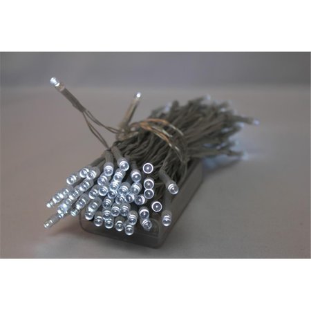 PERFECT HOLIDAY Battery Operated 100 LED String Light White 600059